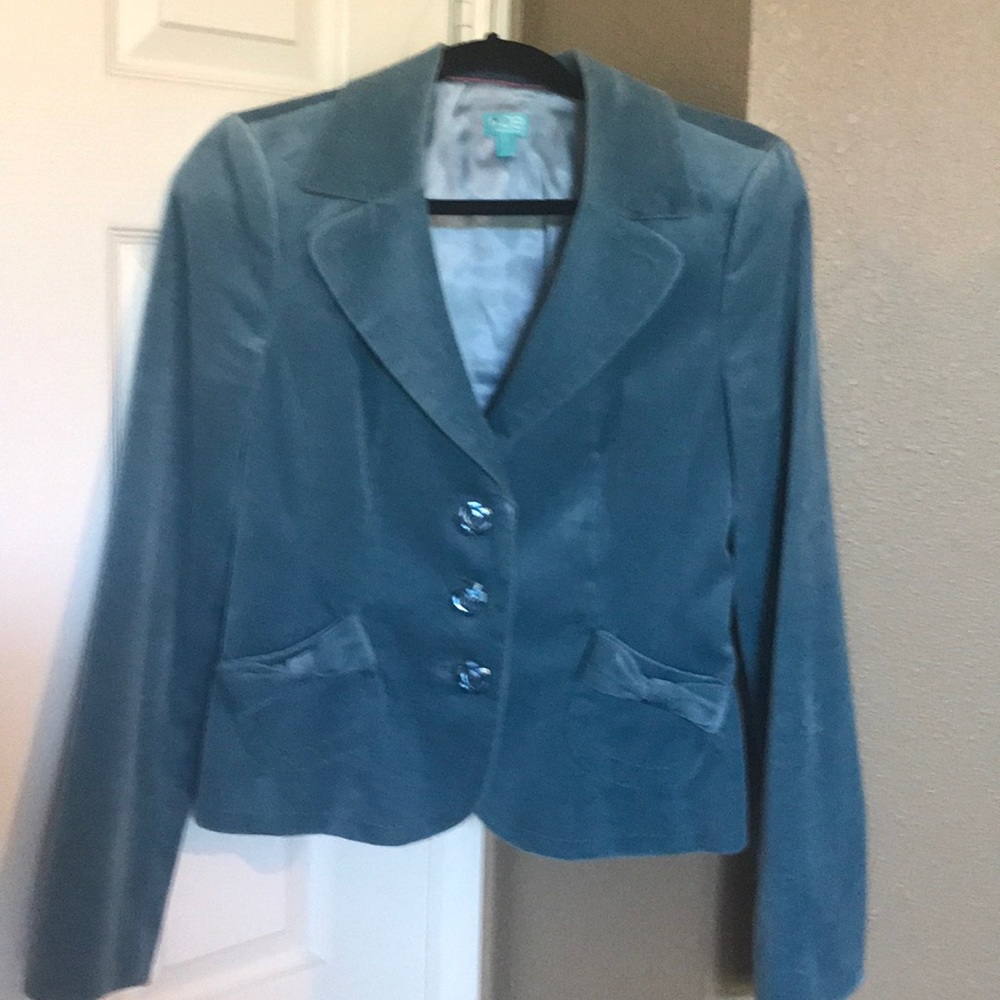 Velvet Light Blue Jacket 💙